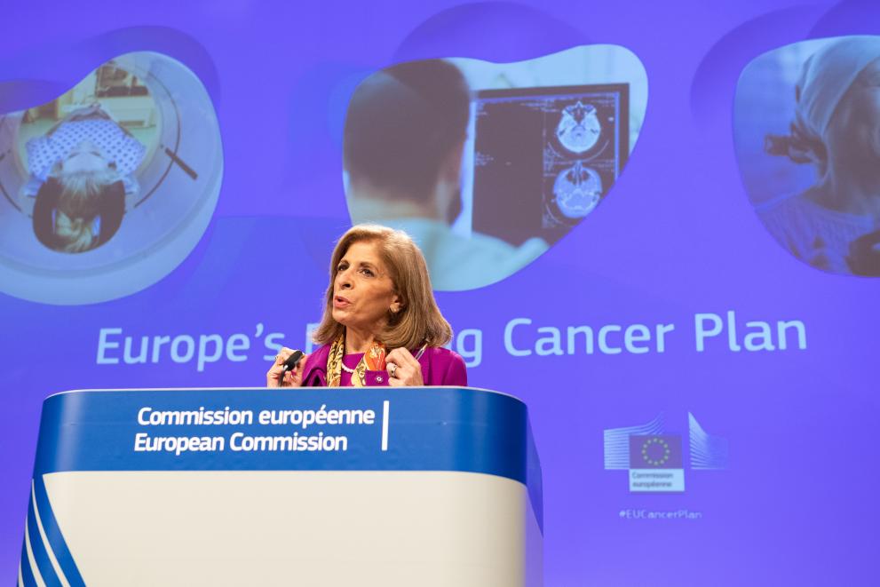 Read-out of the College meeting by Margaritis Schinas, Vice-President of the European Commission, and Stella Kyriakides, European Commissioner, on Europe's Beating Cancer Plan