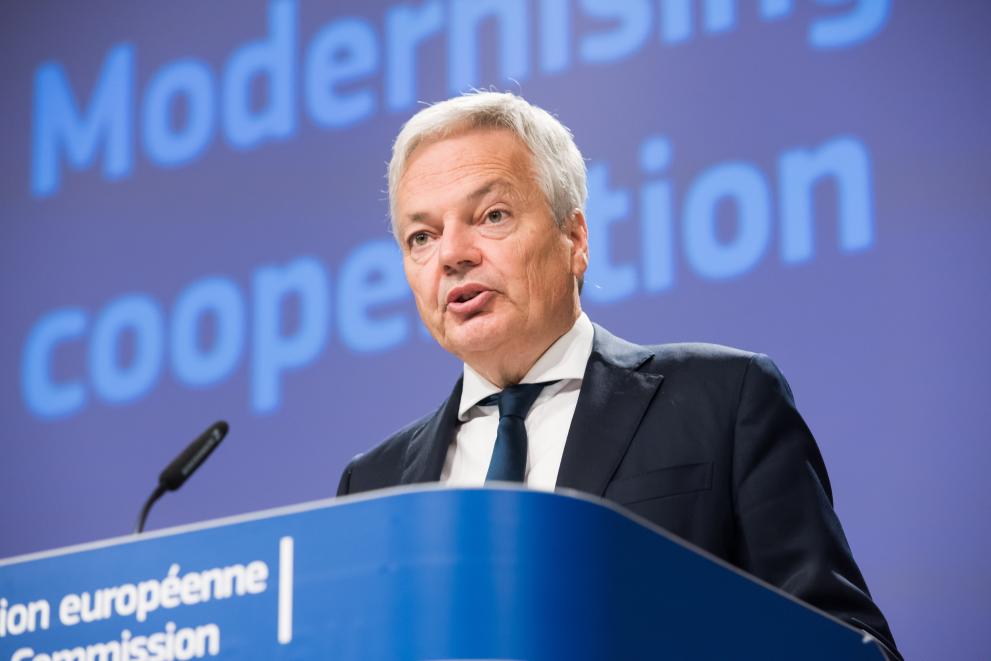 Press conference by Didier Reynders, European Commissioner, on the digitalisation of justice