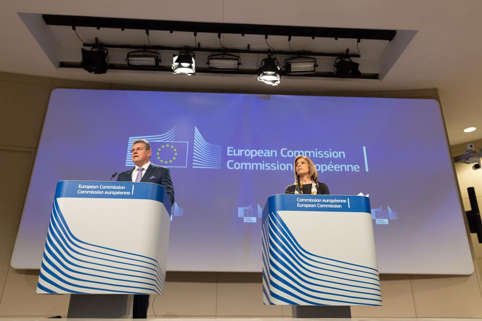 Press conference by Maroš Šefcovic, Vice-President of the European Commission, and Stella Kyriakides, European Commissioner, on relations between the EU and the United Kingdom 