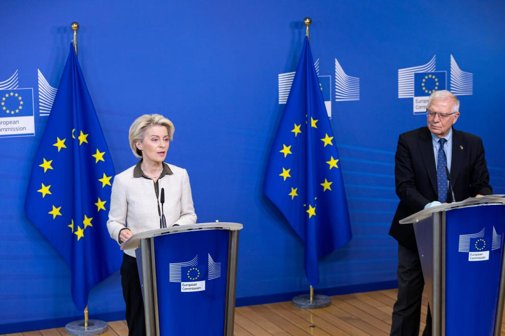 Press statement by Ursula von der Leyen, President of the European Commission, and Josep Borrell Fontelles, Vice-President of the European Commission, on further measures to react to Russia’s invasion of Ukraine