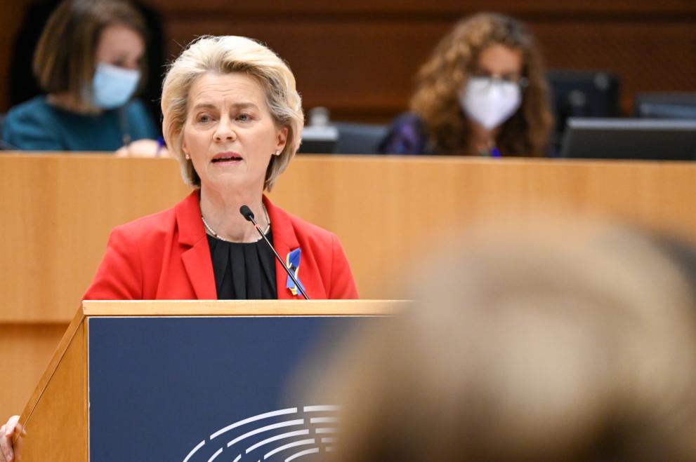 Participation of Ursula von der Leyen, President of the European Commission, to the plenary session of the EP