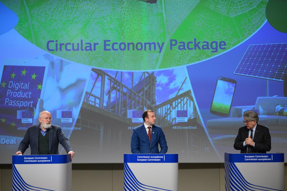 Read-out of the weekly meeting of the von der Leyen Commission by Frans Timmermans, Executive Vice-President of the European Commission, Thierry Breton and Virginijus Sinkevičius, European Commissioners, on sustainable products 