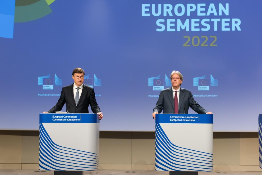 Press conference by Valdis Dombrovskis, Executive Vice-President of the European Commission, and Paolo Gentiloni, European Commissioner, on the 2022 European Semester Spring package