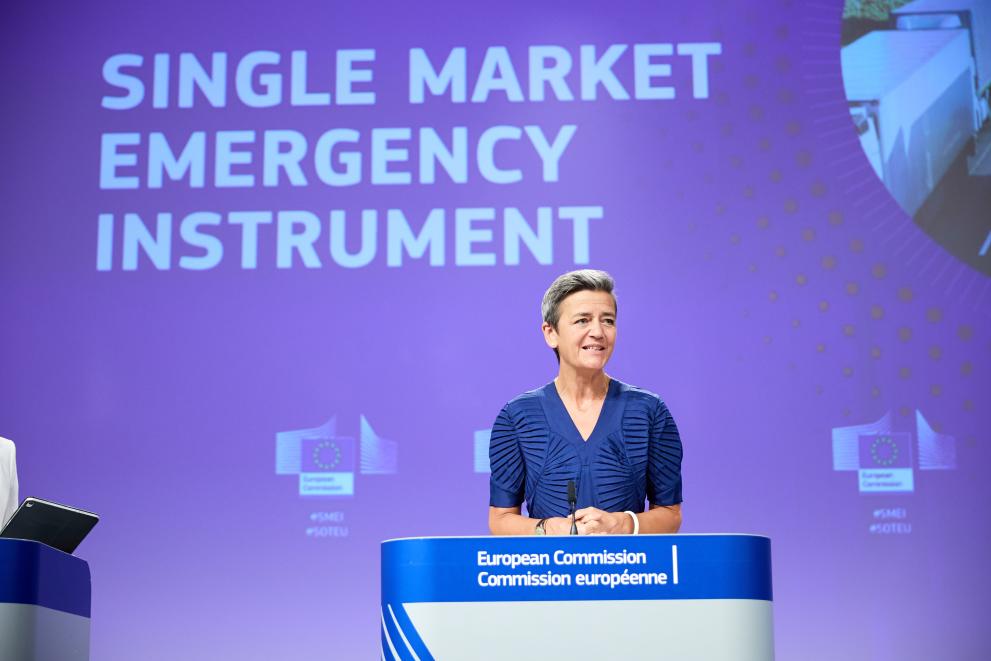 Press conference by Margrethe Vestager, Executive Vice-President of the European Commission, and Thierry Breton, European Commissioner, on the Single Market Emergency Instrument