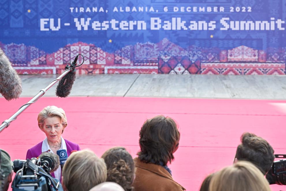 Participation of Ursula von der Leyen, President of the European Commission, in the EU-Western Balkans Summit
