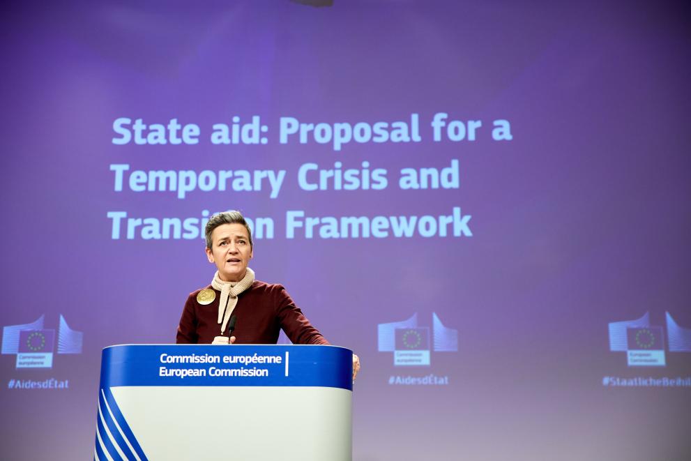 Press conference by Margrethe Vestager, Executive Vice-President of the European Commission, on the proposal for a State aid Temporary Crisis and Transition Framework