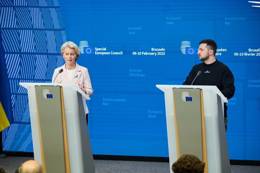 Participation of Ursula von der Leyen, President of the European Commission, in the Brussels special European Council