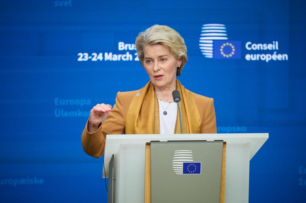 Participation of Ursula von der Leyen, President of the European Commission, in the Brussels European Council