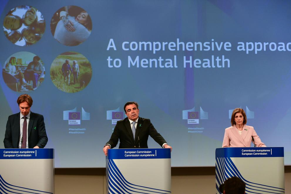 Press conference by Margaritis Schinas, Vice-President of the European Commission, and Stella Kyriakides, European Commissioner, on a comprehensive approach to mental health