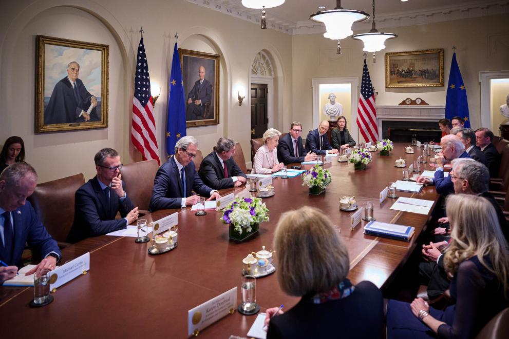 Kommissionspräsidentin Ursula von der Leyen und US-Präsident Joe Biden haben bei ihrem Treffen im Weißen Haus 